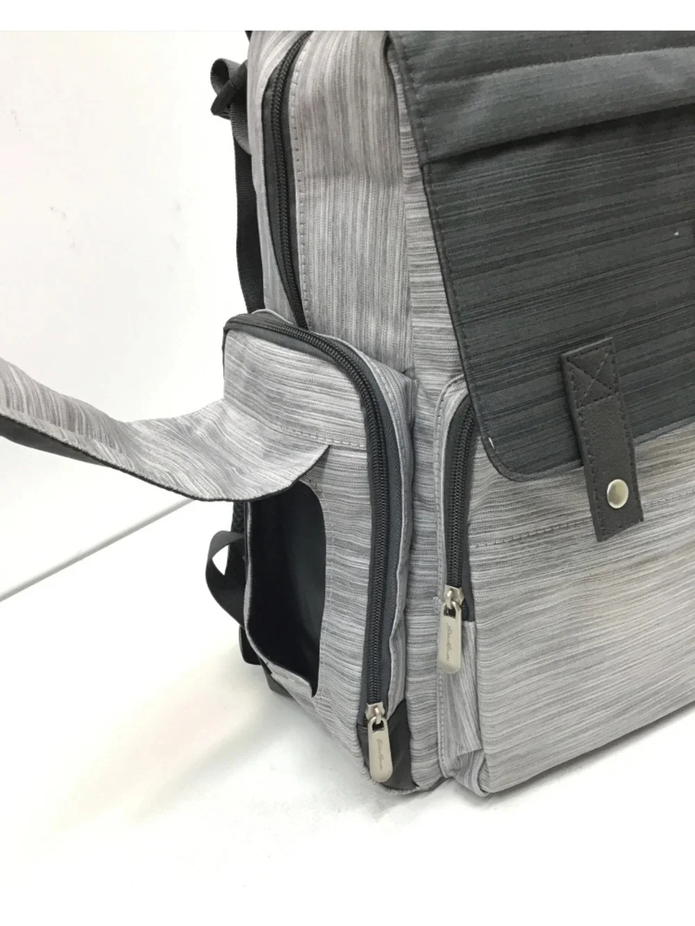 Eddie Bauer Gray & Charcoal Diaper Backpack